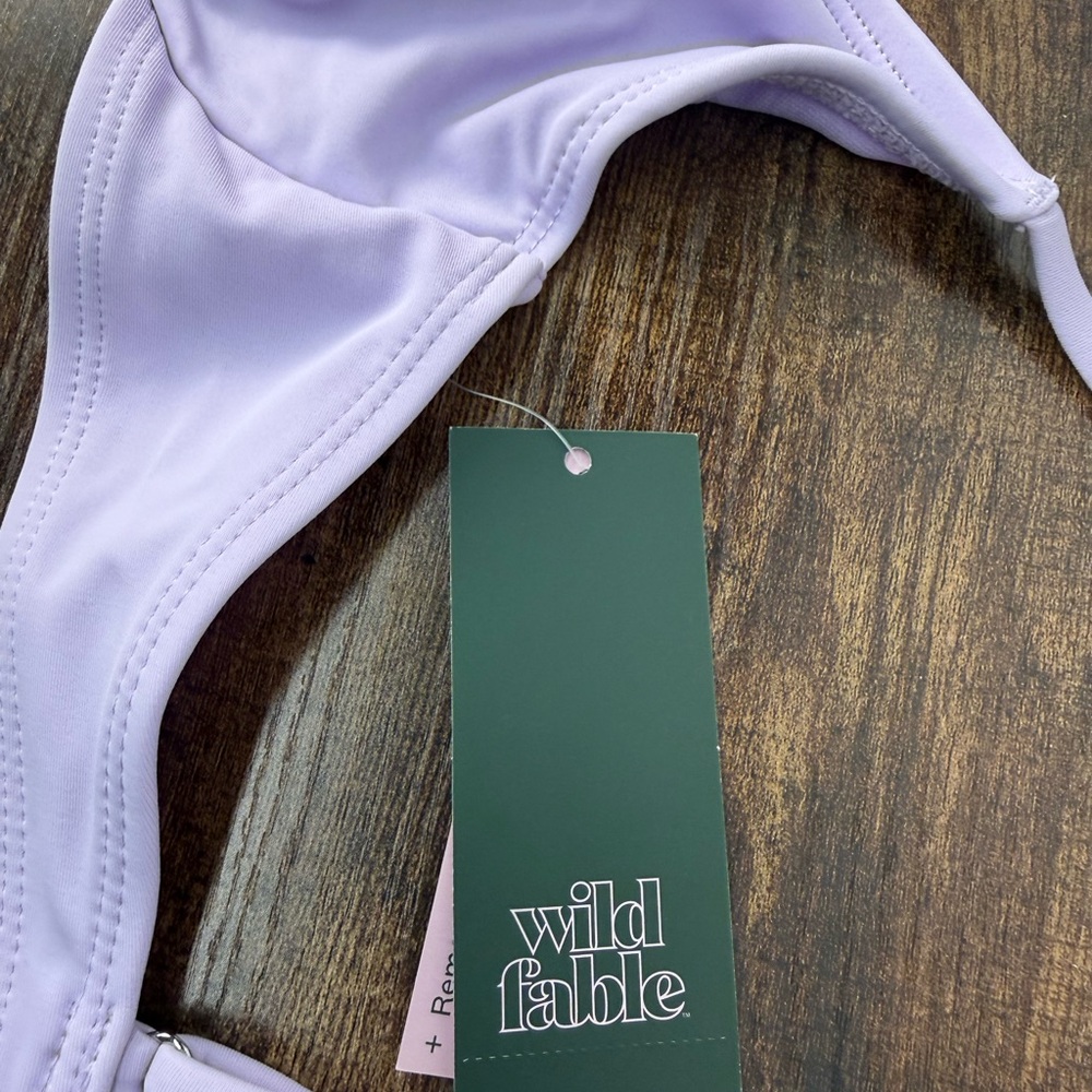 wild fable Lavender Tie Triangle Bikini Top - Picture 4 of 5